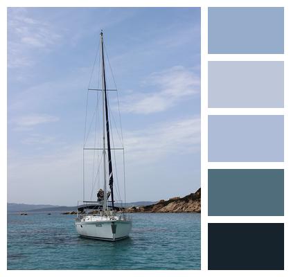 Sardinia Sail Boat Sea Image